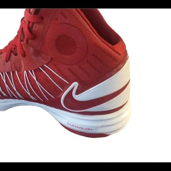 SOLD! Nike Hyperdunk 2012 basketball shoe red/white Size 16 - Picture 4 of 16